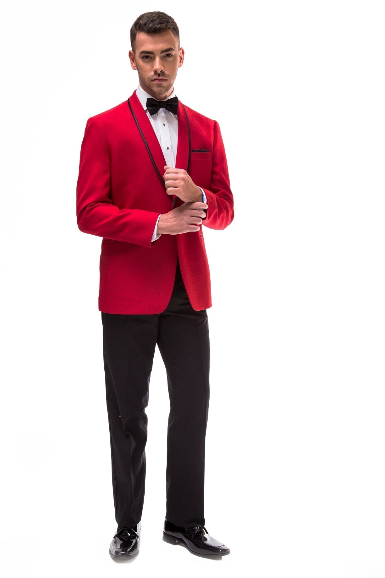 Milroy's Tuxedos Red GiNovia Carmine Tuxedo