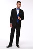 Picture of Black Ike Behar Waverly Tuxedo