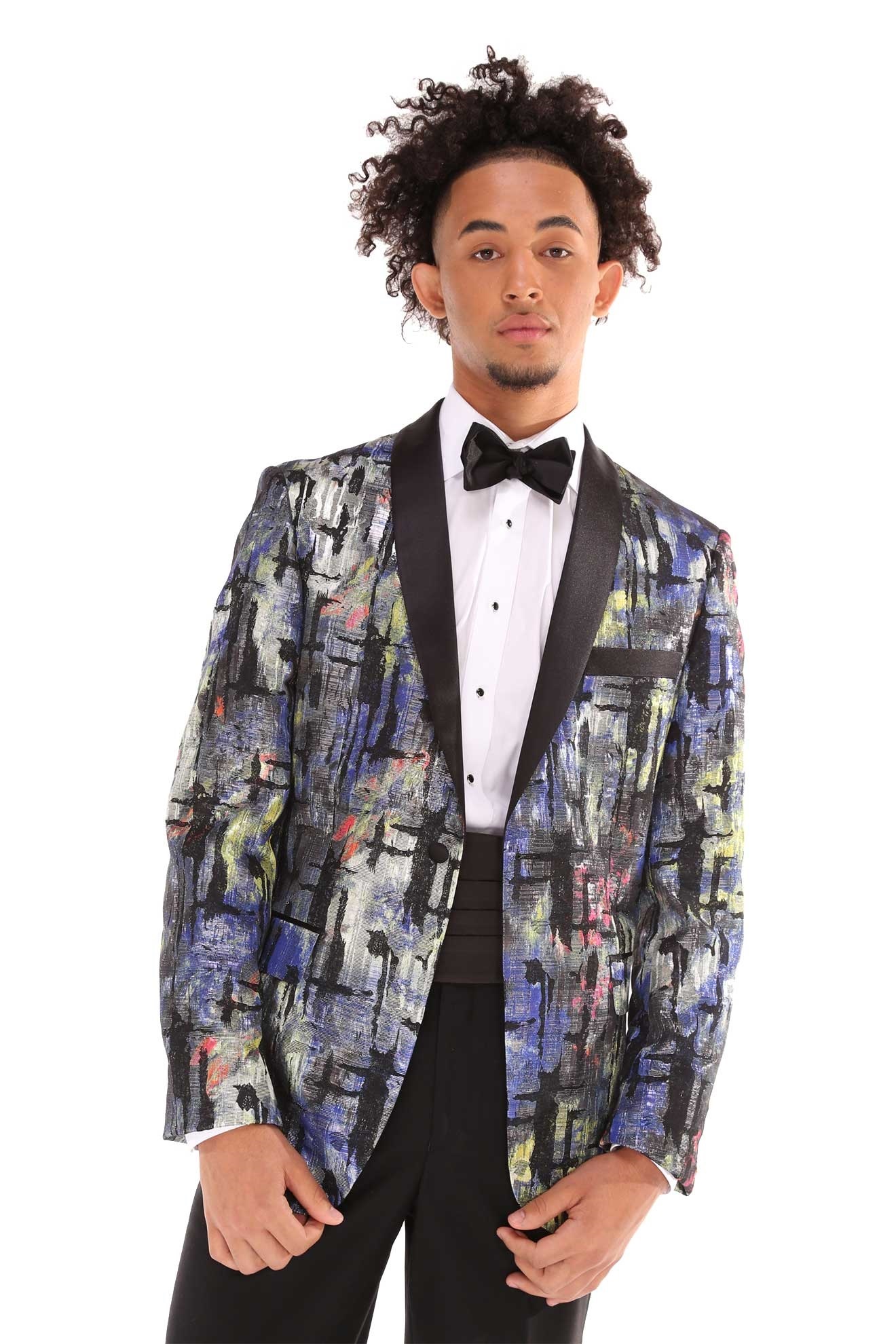 multi color tuxedo jacket
