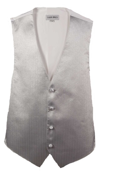 Milroy's Tuxedos - Silver Metallic Vertical