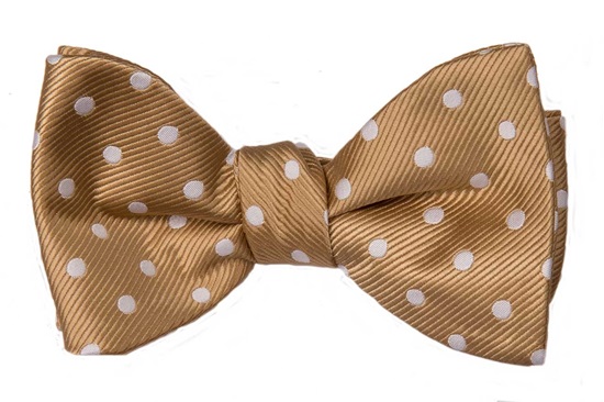 Picture of Toffee Gold White Polka Dot