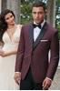 Burgundy Marbella Ike Behar Tuxedo