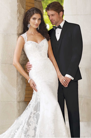 Milroy s Tuxedos Black David Tutera Celebration Tuxedo