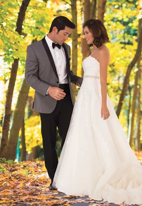 Grey Tuxedo Black Lapel Jax GiNovia