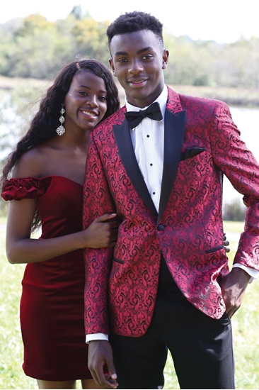 Red Paisley Tuxedo Rental  Prom Tuxedo Rental  Red Paisley Coat