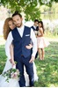 Navy Wedding vest No Coat Look