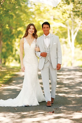 Platinum Stretch Wedding Suit 