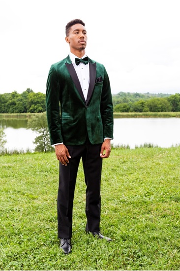 Green Velvet Prom Tuxedo